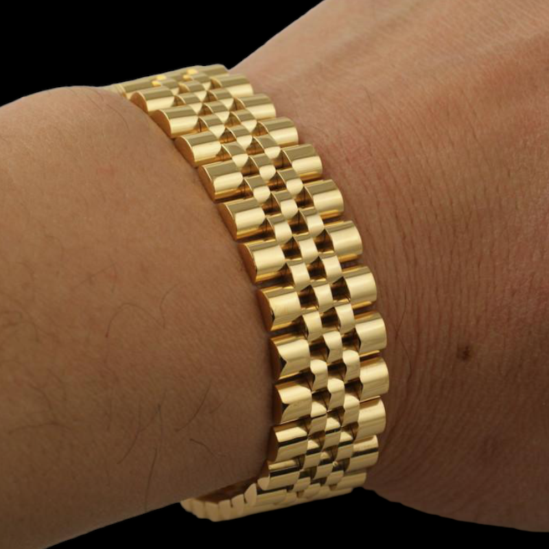 Gold Plated Jubilee Rollie Bracelet