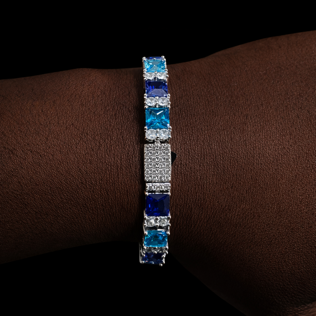 Iced Blue Royale Tennis Bracelet