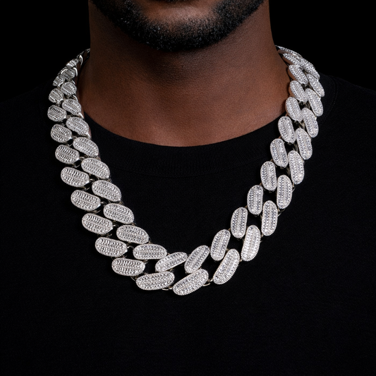 39mm Premium Cuban Baguette Chain