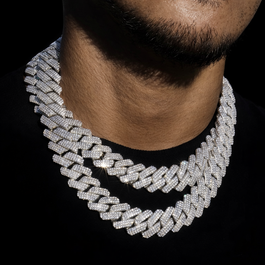19mm Premium S-Link Cuban Chain – ICED OUT