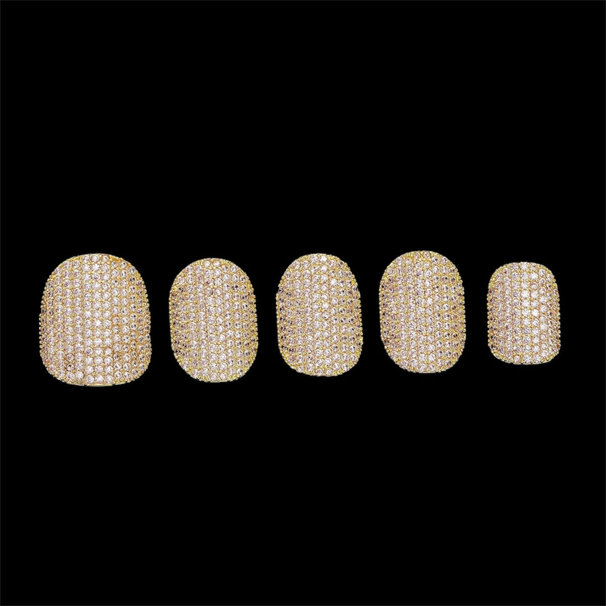 Premium Iced Nail Grillz Set