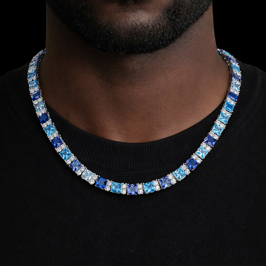 Iced Blue Royale Tennis Chain
