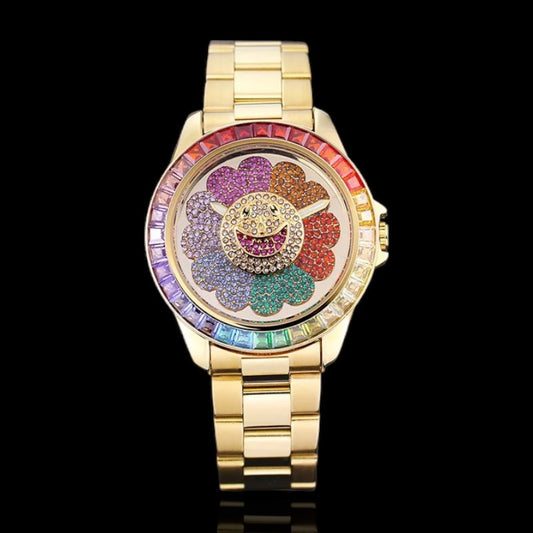 Roterende Murakami Rainbow horloge