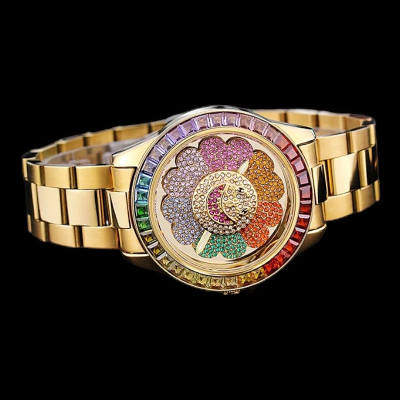 Roterende Murakami Rainbow horloge