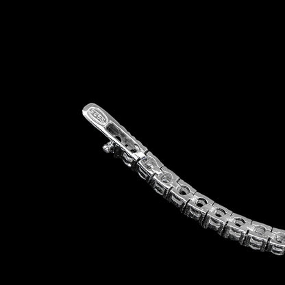 Bracelet tennis diamant Moissanite noir/blanc 3 mm