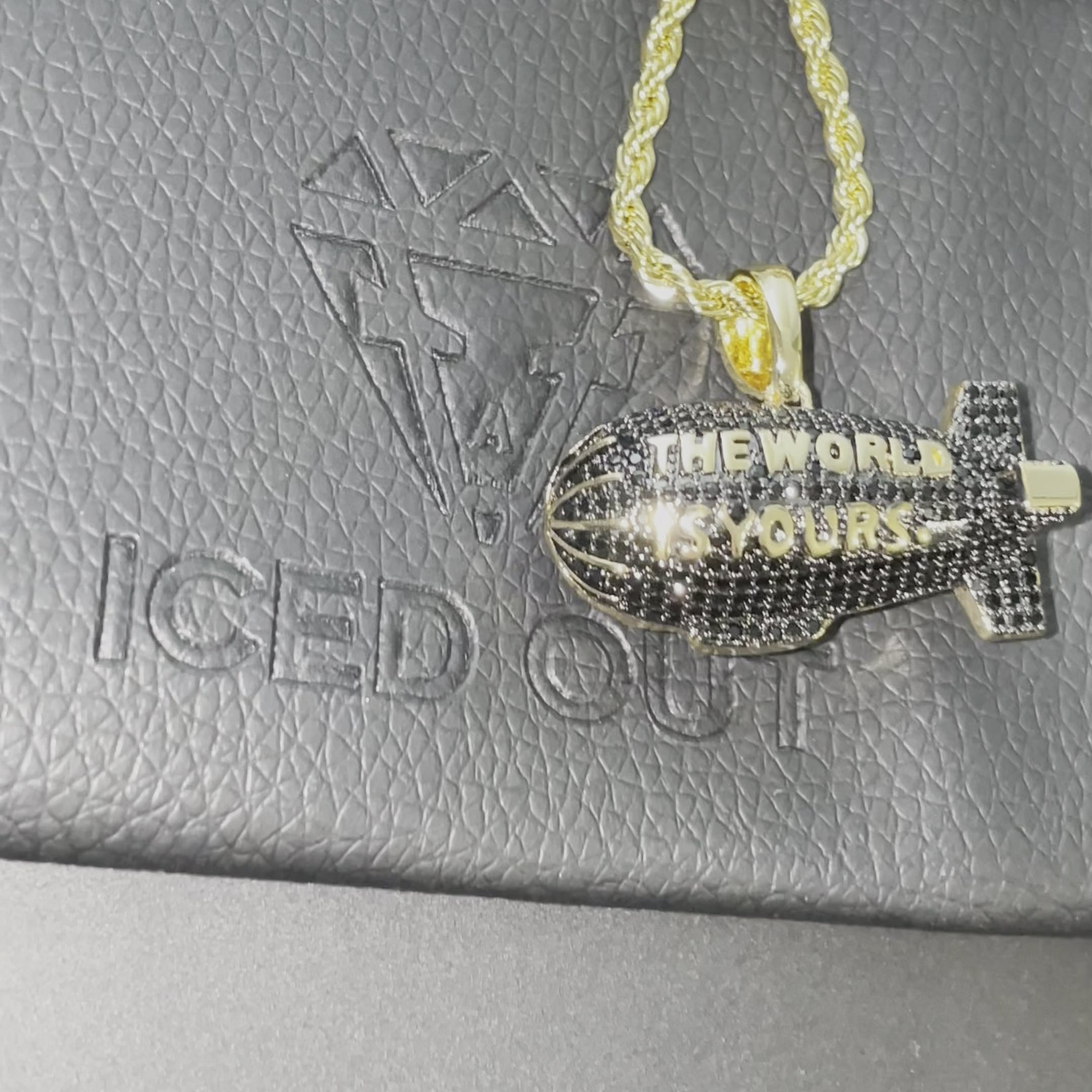 The World Is Yours Pendant – ICED OUT