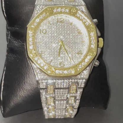 Bicolore | Montre royal iced out