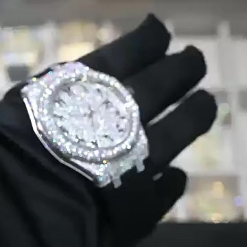 Royal Majestic Arabic 42mm – Moissanite Watch