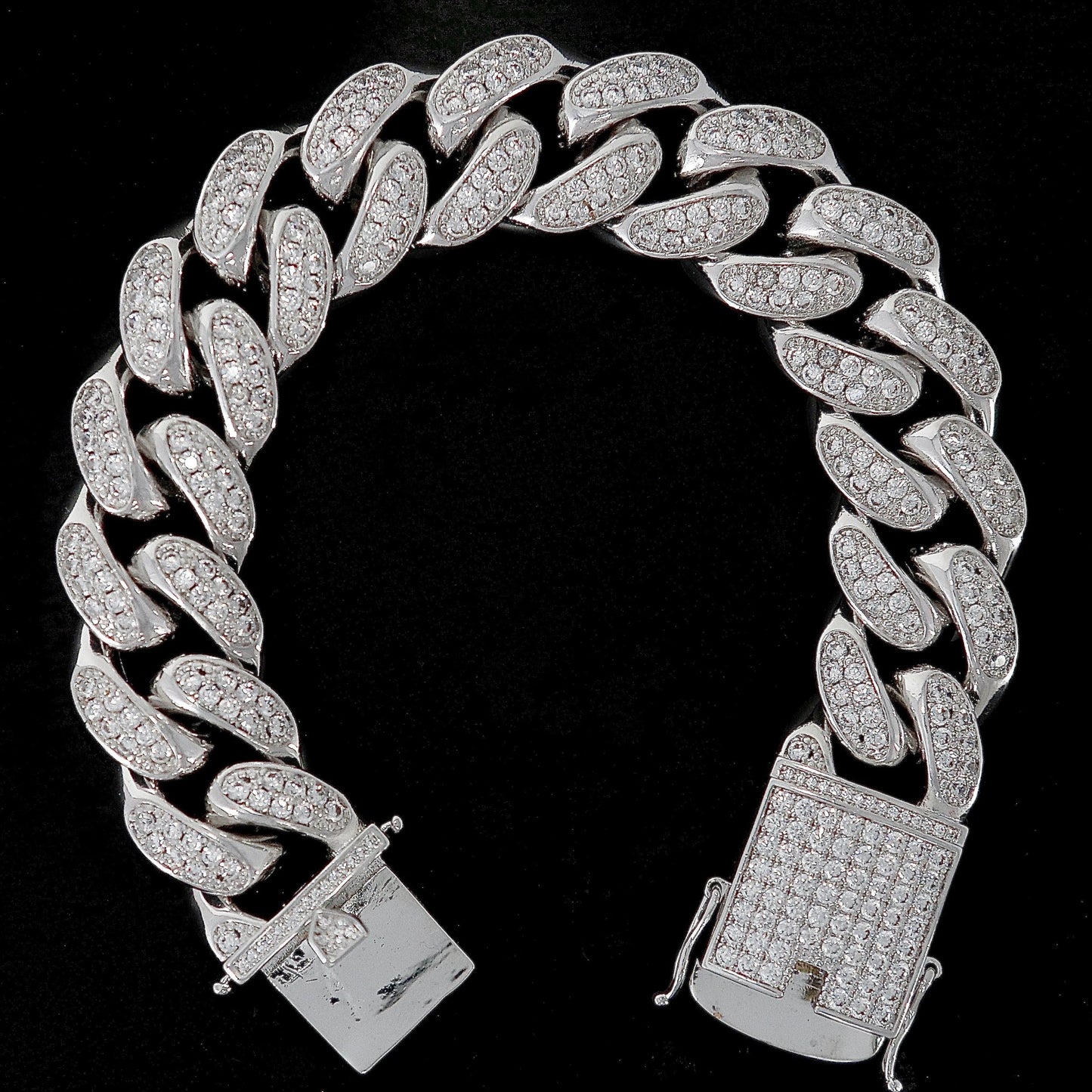 18mm Iced Out Miami Cuban Bracelet