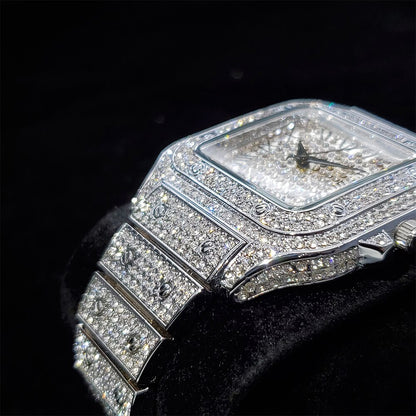 Montre King Square Fully Iced Out