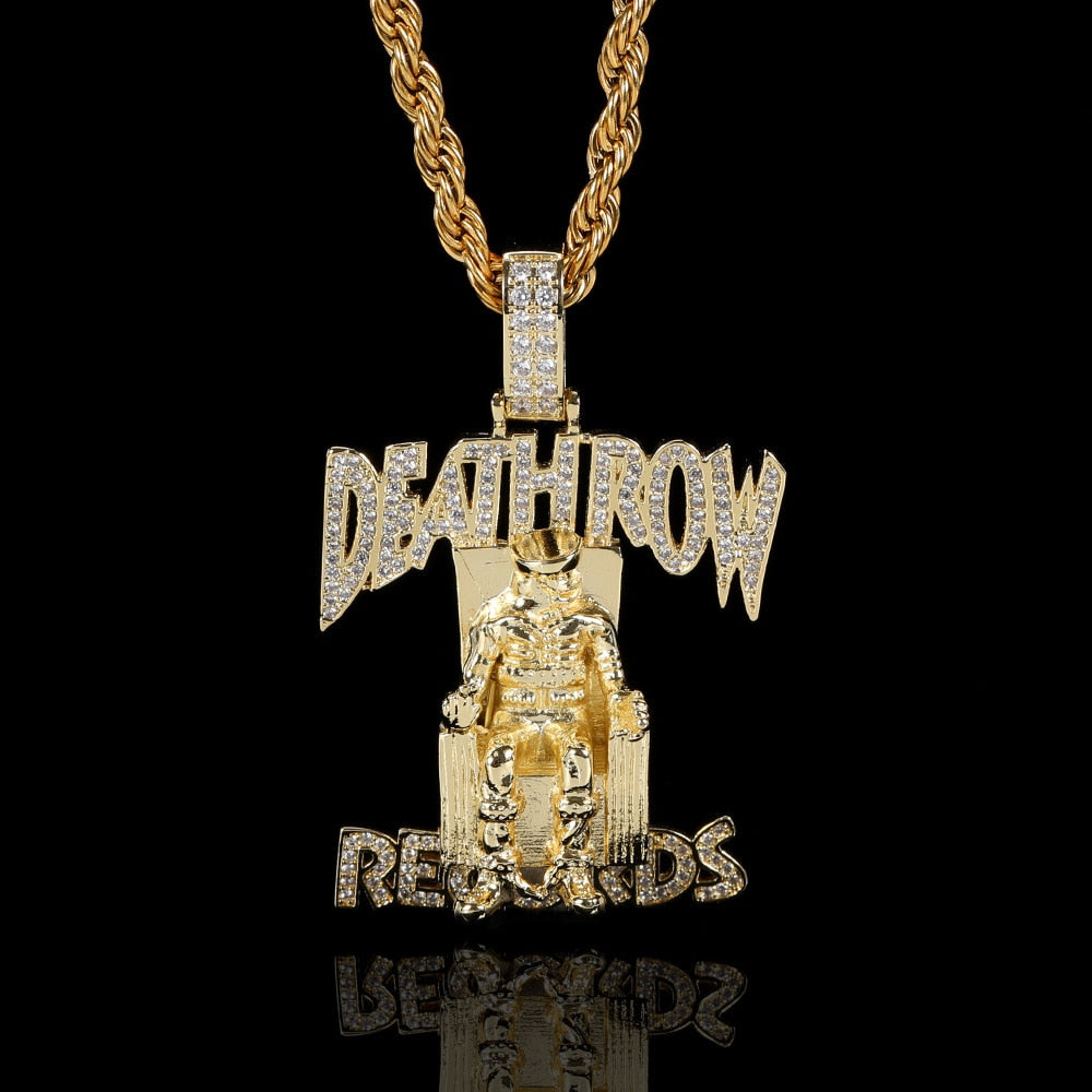 Gold Plated Death Row Custom Pendant