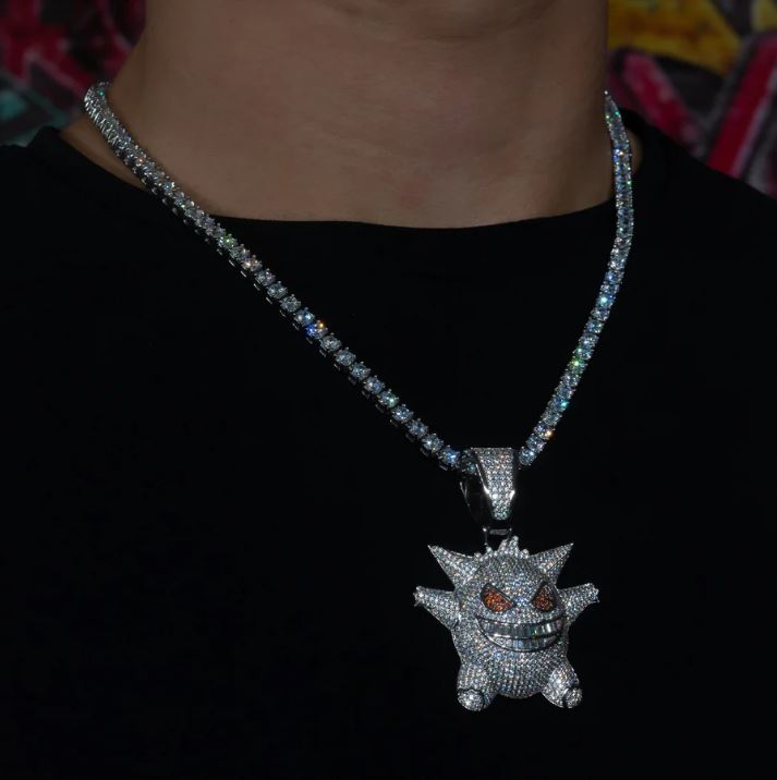 Pendentif Iced Out Gengar