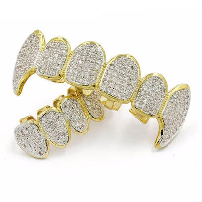 Iced Out Royal Multi Fang Grillz Set