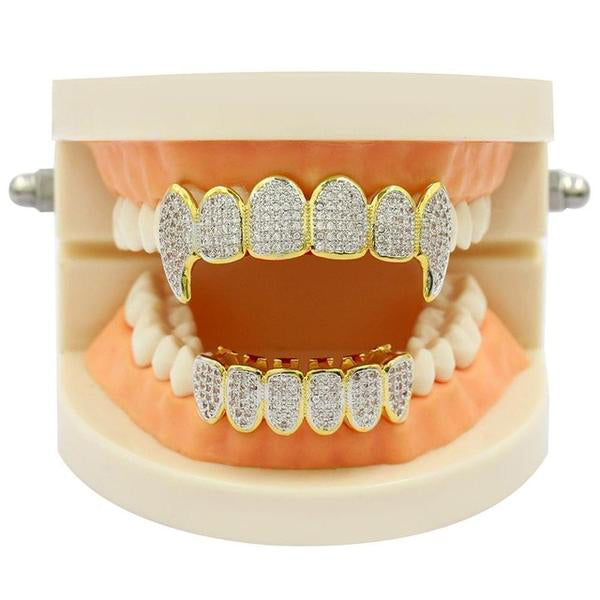 Iced Out Royal Multi Fang Grillz Set