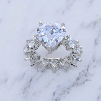 2.75 CT Diamond Heart Ring