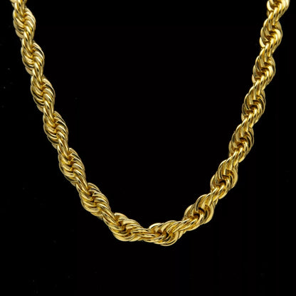 10mm Gold Plated Dookie Rope Chain