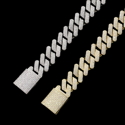 19mm Gold Plated S-Schakel Cuban Armband