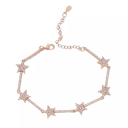 Rose Gold Plated Celestial Star Bracelet