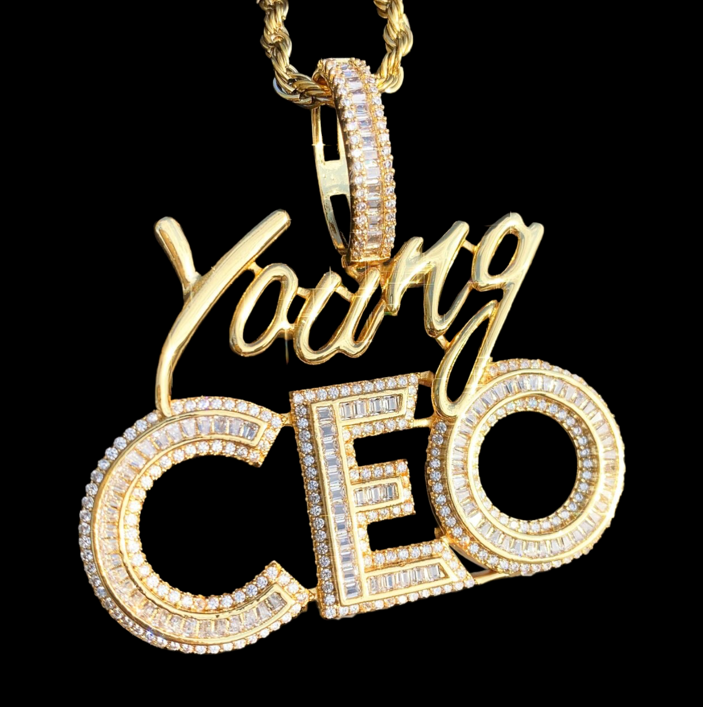 Pendentif Young CEO Plaqué Or