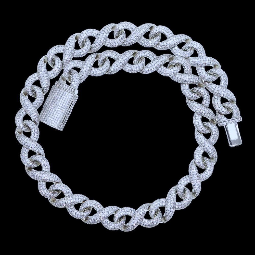 Diamond Infinity Cuban Link Chain