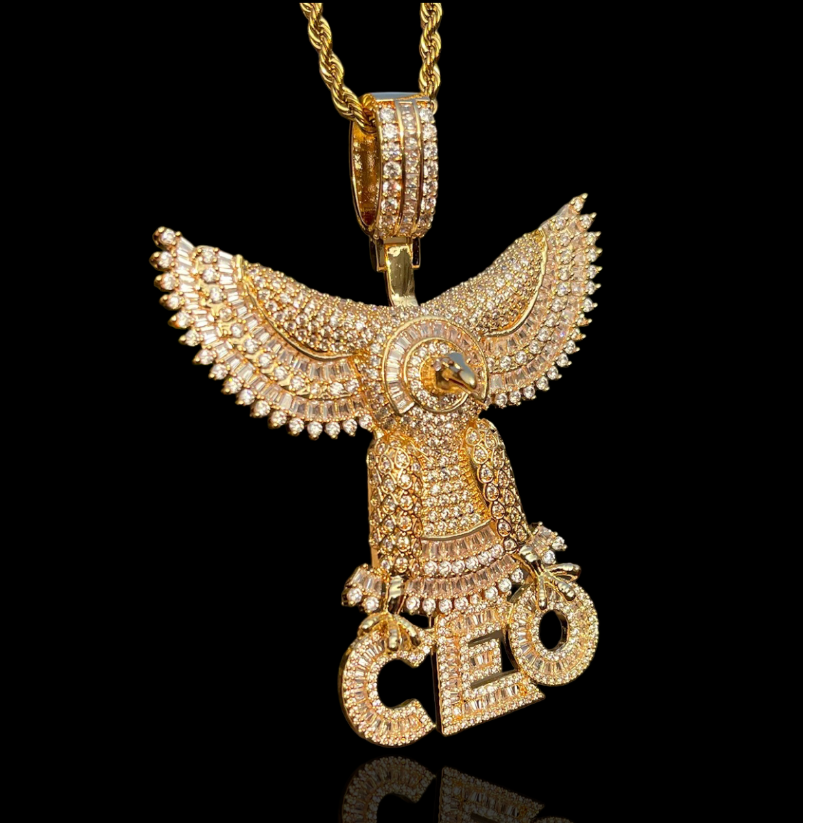 Gold Plated CEO Pendant With Eagle