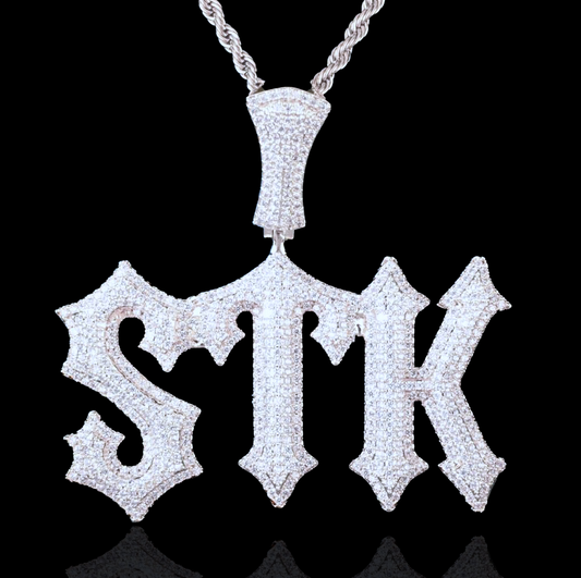 Custom Iced Out Trap Style Name Pendant