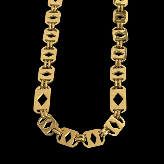 11mm Gold Plated Kingsley Chain