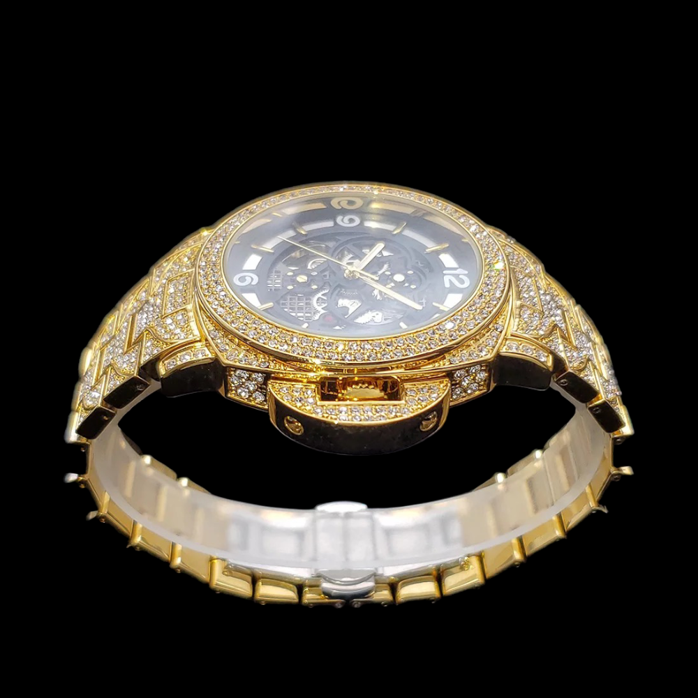 Gold Plated Automatische Titan Watch