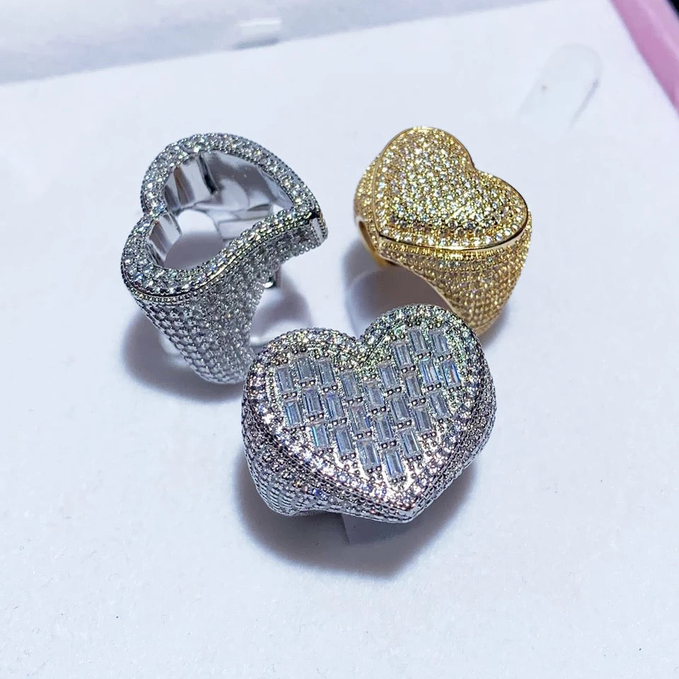 Baguette Diamanten Hart Ring