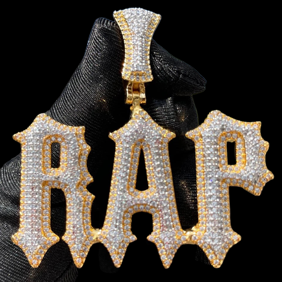 Two-Tone Custom Iced Out Trap Style Pendant