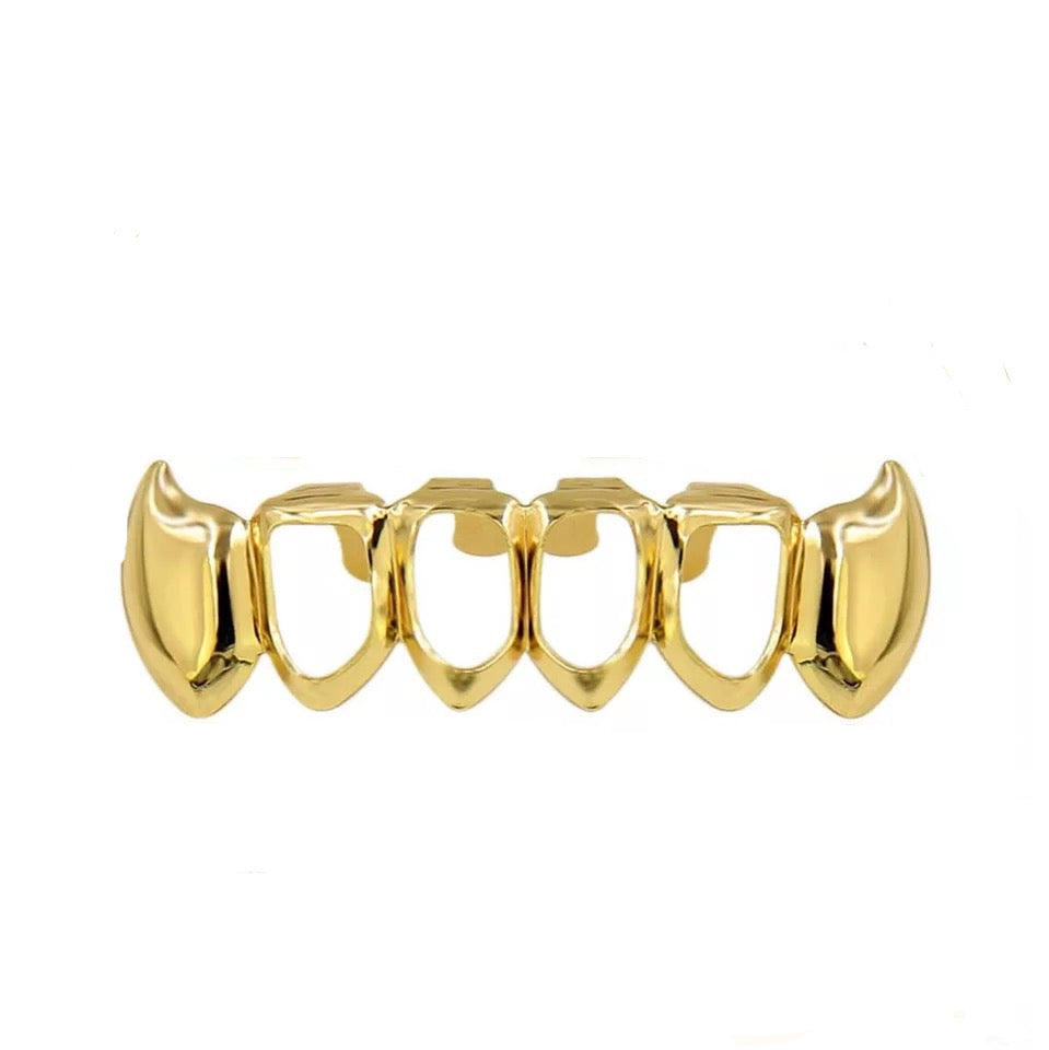Premium Gold plated Fang Grill Lower teeth