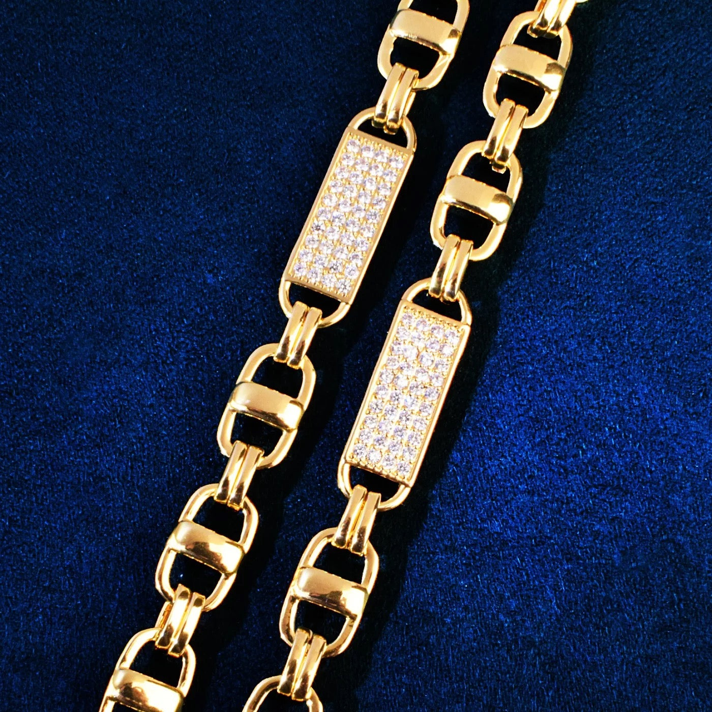 8MM Gold Plated Magnum King Chain Bracelet