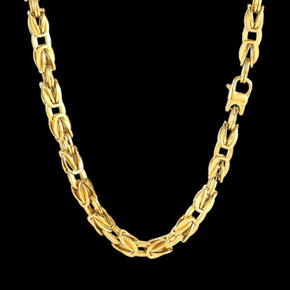 10mm Gold Plated Lux King Chain