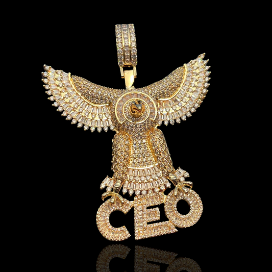 Gold Plated CEO Pendant With Eagle