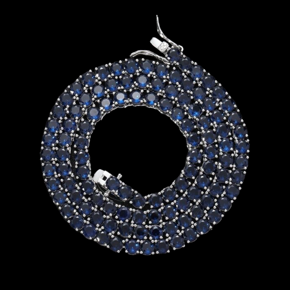 Sapphire Blue | Tennis Chain