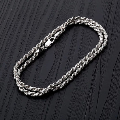 925 Silver Dookie Rope Chain