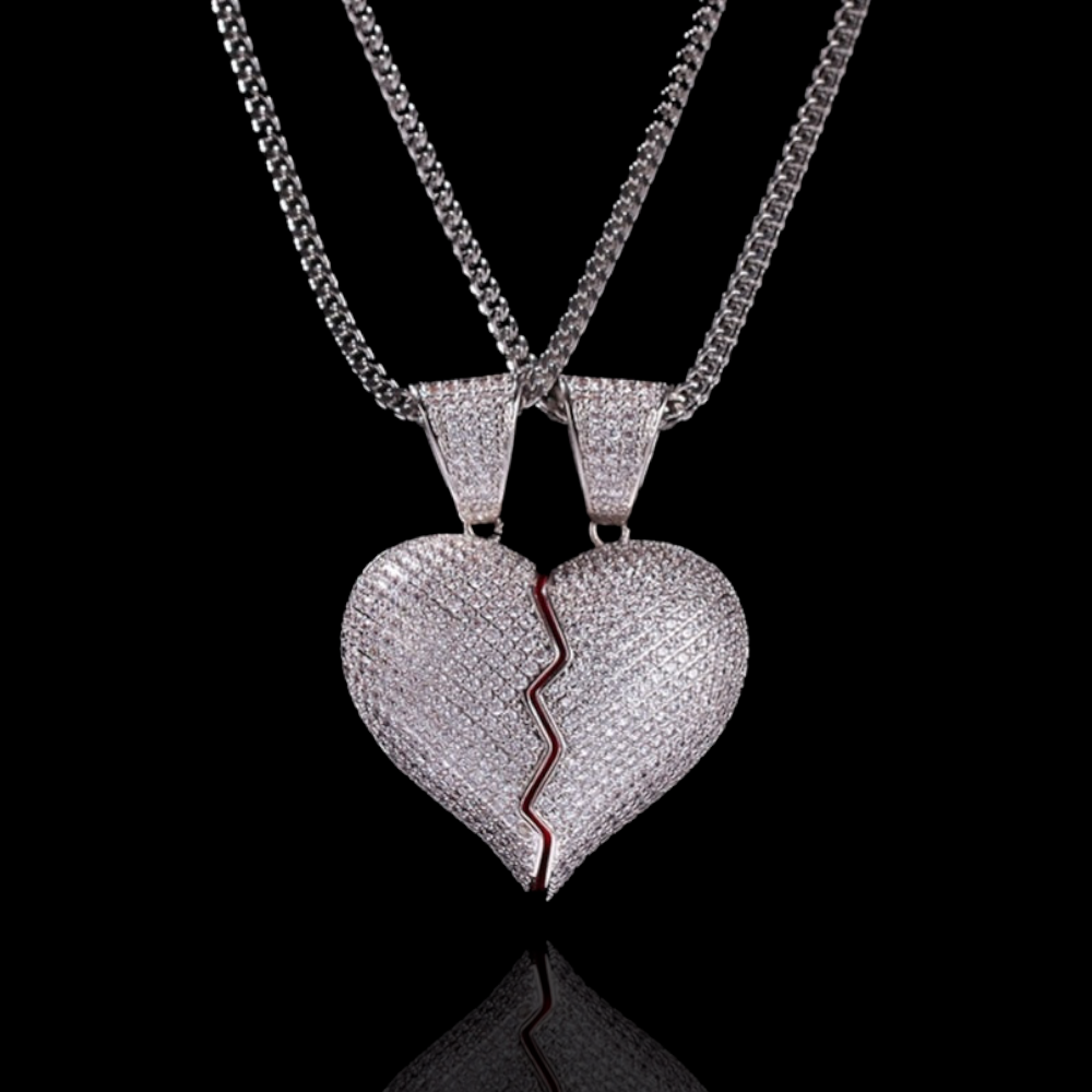 Two piece Heart pendant
