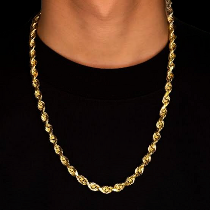 10mm Gold Plated Dookie Rope Ketting