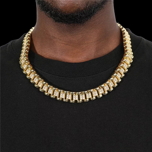 14MM Gold Plated Rollie Ketting