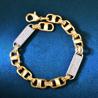 8MM Bicolor Magnum King Chain Bracelet