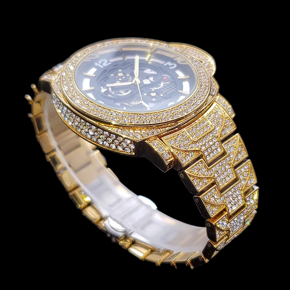 Gold Plated Automatische Titan Watch