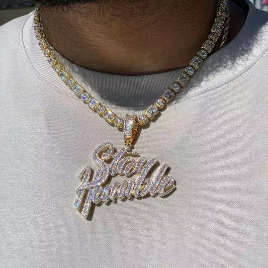 Gold Plated “Stay Humble” hanger
