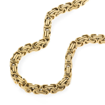 8mm Gold Plated King Chain
