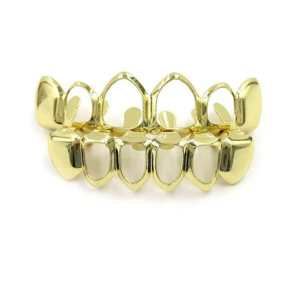 Open Gold Plated Grillz