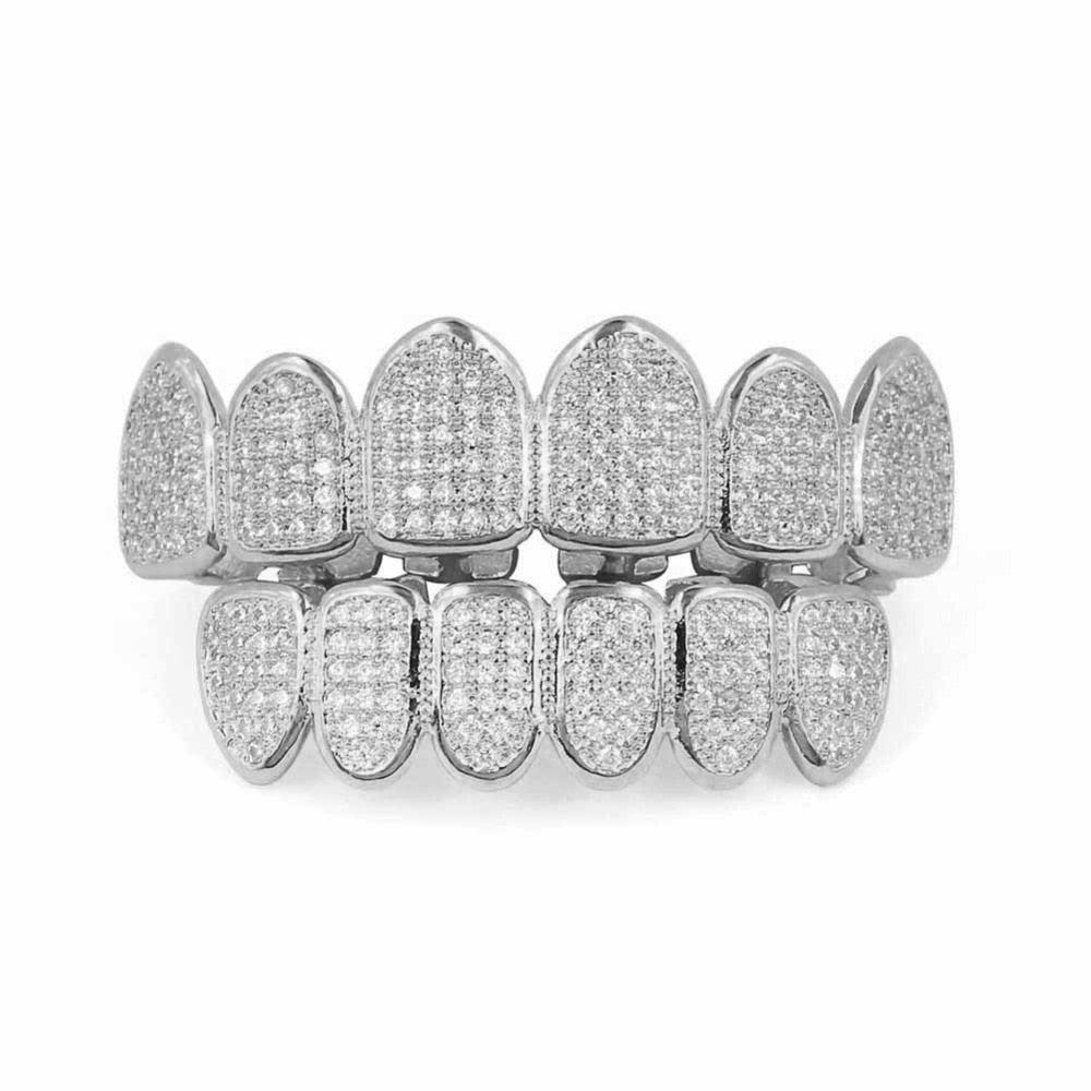 6/6 Multi Iced Out Grillz Set