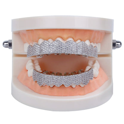 8/8 Premium Iced Out Grillz Set