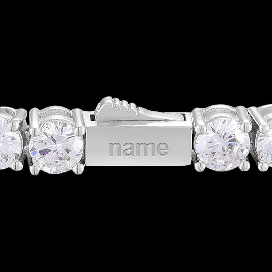 Bracelet tennis diamant Moissanite personnalisé