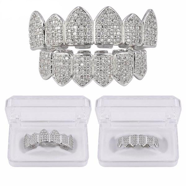 6/6 Iced Out Royal Grillz Set