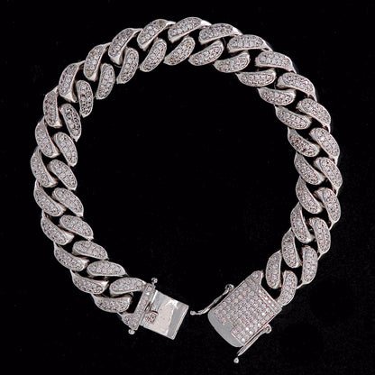12mm Iced Out Miami Cuban Bracelet